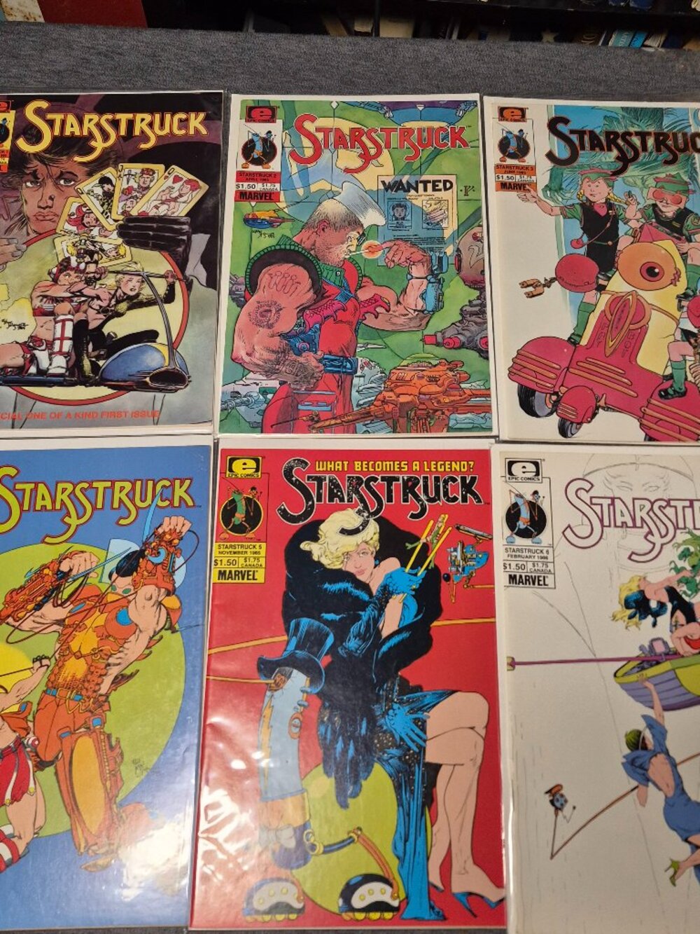 Vintage Starstruck (1985) Comic Book Lot • Issues 1-6 Complete Set Excellent PMC